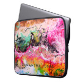 アートワーク絵を描カラフル明はっきりしたるい ラップトップスリーブ (正面左)