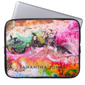 アートワーク絵を描カラフル明はっきりしたるい ラップトップスリーブ (正面)