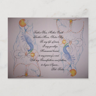 アートワーク046、父サン、母地球ブラザーMo... ポストカード