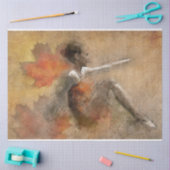 アートワーク16女の子20x30デコページ 薄葉紙 (クラフト)