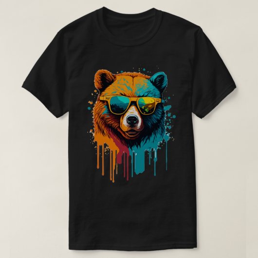 アートワーク・ベア Tシャツ (デザイン正面)