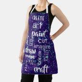 アートワード絵を描(ばちゃばちゃ)跳ねるエプロン エプロン (インサイチュ)