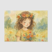 アートヴィンテージアリスin wonderland水色絵を描 薄葉紙 (正面)