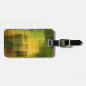 アートヴィンテージカラフル抽象芸術ジオメトリ2 ラゲッジタグ (正面横)