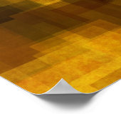 アートヴィンテージカラフル抽象芸術幾何学2 ポスター (角)