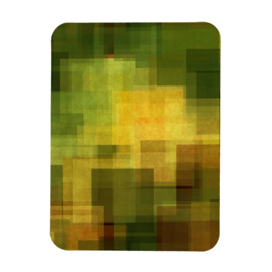 アートヴィンテージカラフル抽象芸術幾何学2 マグネット (縦)