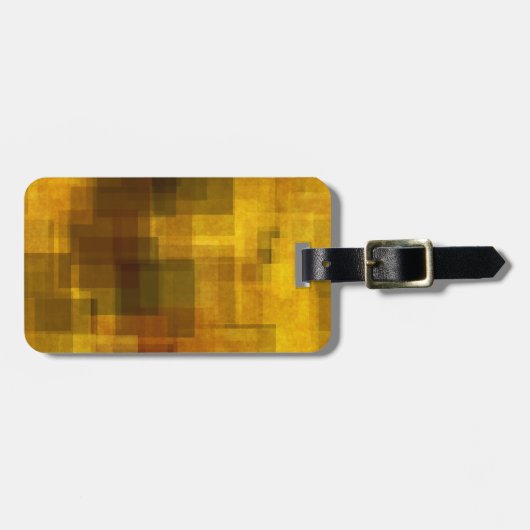 アートヴィンテージカラフル抽象芸術 ラゲッジタグ (正面横)