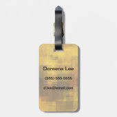 アートヴィンテージカラフル抽象芸術 ラゲッジタグ (裏面縦)