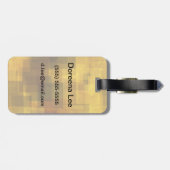 アートヴィンテージカラフル抽象芸術 ラゲッジタグ (裏面横)