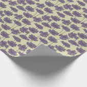 アートヴィンテージ花柄の背景 ラッピングペーパー (角)