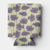 アートヴィンテージ花柄の背景 缶クーラー (正面)