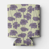 アートヴィンテージ花柄の背景 缶クーラー (裏面)