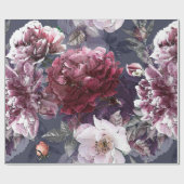 アートヴィンテージ鉛筆フローラのシームレスなカラフル ラッピングペーパー (フラット)