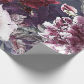 アートヴィンテージ鉛筆フローラのシームレスなカラフル ラッピングペーパー (角)