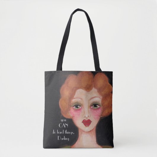 アートヴィンテージ1940s美しい感動的引用文 トートバッグ (正面)