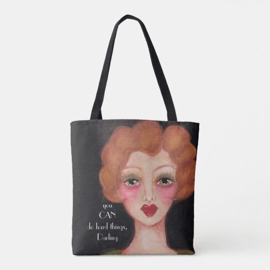 アートヴィンテージ1940s美しい感動的引用文 トートバッグ (裏面)