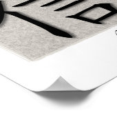 アート中国のプリントコンクリート信仰の象徴 ポスター (角)