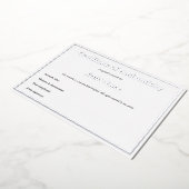 アート作品の真贋証明書 シルバーフォイル 箔招待状 (回転した状態)