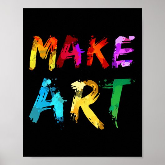 アート作家 画家 芸術家 先生 メンズ レディース プレゼント ポスター (正面)
