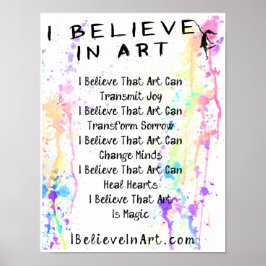 アート信じ宣言のIプロモーション ポスター