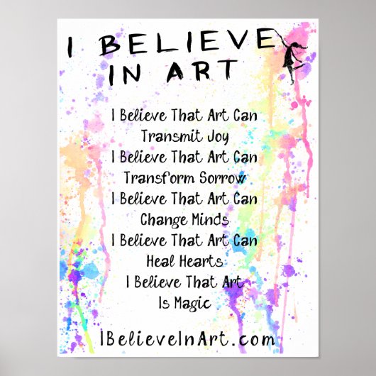 アート信じ宣言のIプロモーション ポスター (正面)