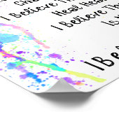 アート信じ宣言のIプロモーション ポスター (角)