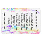 アート信じ宣言のIプロモーション マグネット (横)