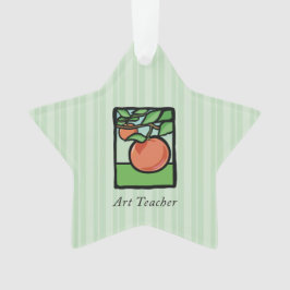 アート先生ありがとうApple オーナメント