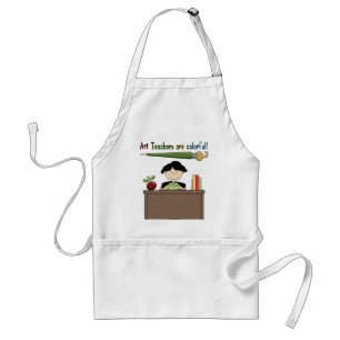 アート先生はエプロンカラフルである スタンダードエプロン