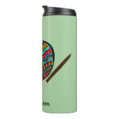 アート先生アカラフルップル タンブラー (回転右)