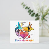 アート先生アーティストと画家のための平和ラブアート シーズンカード (スタンド正面)