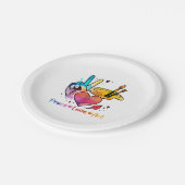 アート先生アーティストと画家のための平和ラブアート ペーパープレート (アングル)