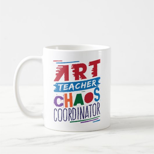 アート先生カオスコーディネーター コーヒーマグカップ (左)