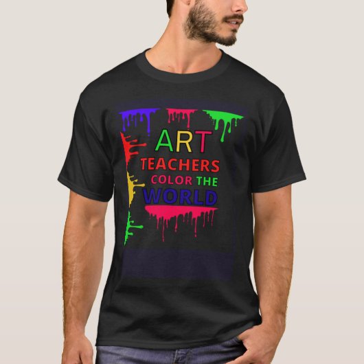 アート先生カラーザワールド先生 Tシャツ (正面)