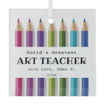 アート先生ギフトアイディアパーソナライズされた鉛筆