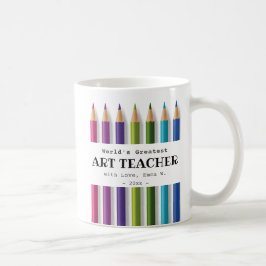アート先生ギフトアイディアパーソナライズされた コーヒーマグカップ