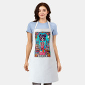 アート先生タロットカード エプロン (着用した状態)