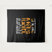 アート先生ハロウィンおもしろいの衣装 タペストリー (正面(横))