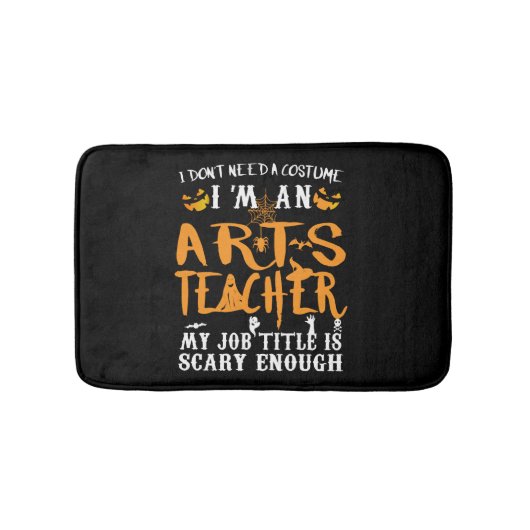 アート先生ハロウィンおもしろいの衣装 バスマット (正面)