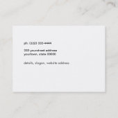 アート先生ファインアートサンセットセーリングシップ 名刺 (裏面)