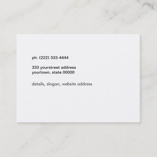 アート先生ファインアートサンセットセーリングシップ 名刺 (裏面)