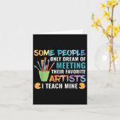 アート先生先生感謝ギフト男性女性G カード (黄色い花)