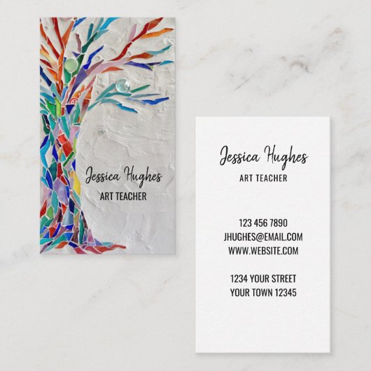 アート先生名刺 名刺 (正面/裏面)