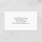 アート先生子供へARTS & CRAFTS 名刺 (裏面)