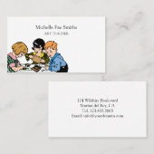 アート先生子供へARTS & CRAFTS 名刺 (正面/裏面)