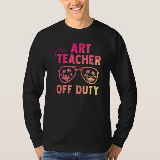 アート先生学最後の日の授業時間 Tシャツ (正面)