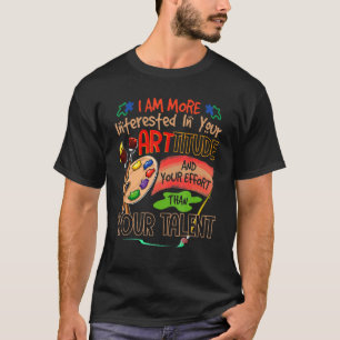 アート先生学生スクールアーティストイラストレータペイン Tシャツ