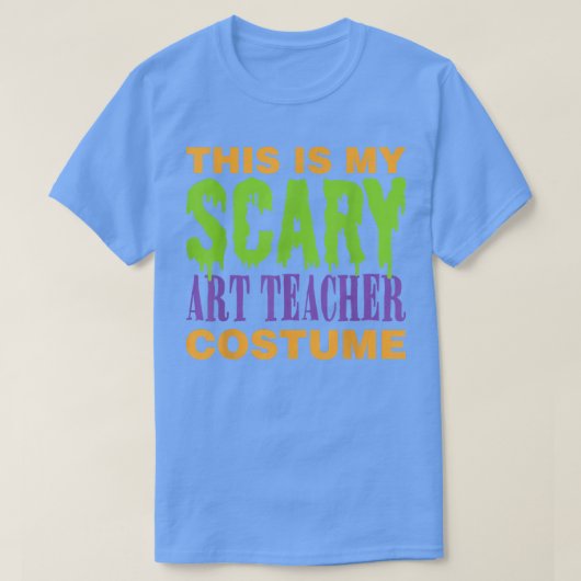 アート先生怖いハロウィーンの衣装332 Tシャツ (デザイン正面)