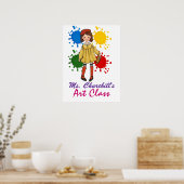 アート先生教室へようこそ – SRF ポスター (キッチン)