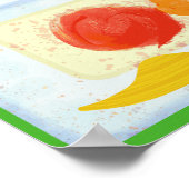 アート先生教室ウェルカムサイン |パレ絵を描ット ポスター (角)